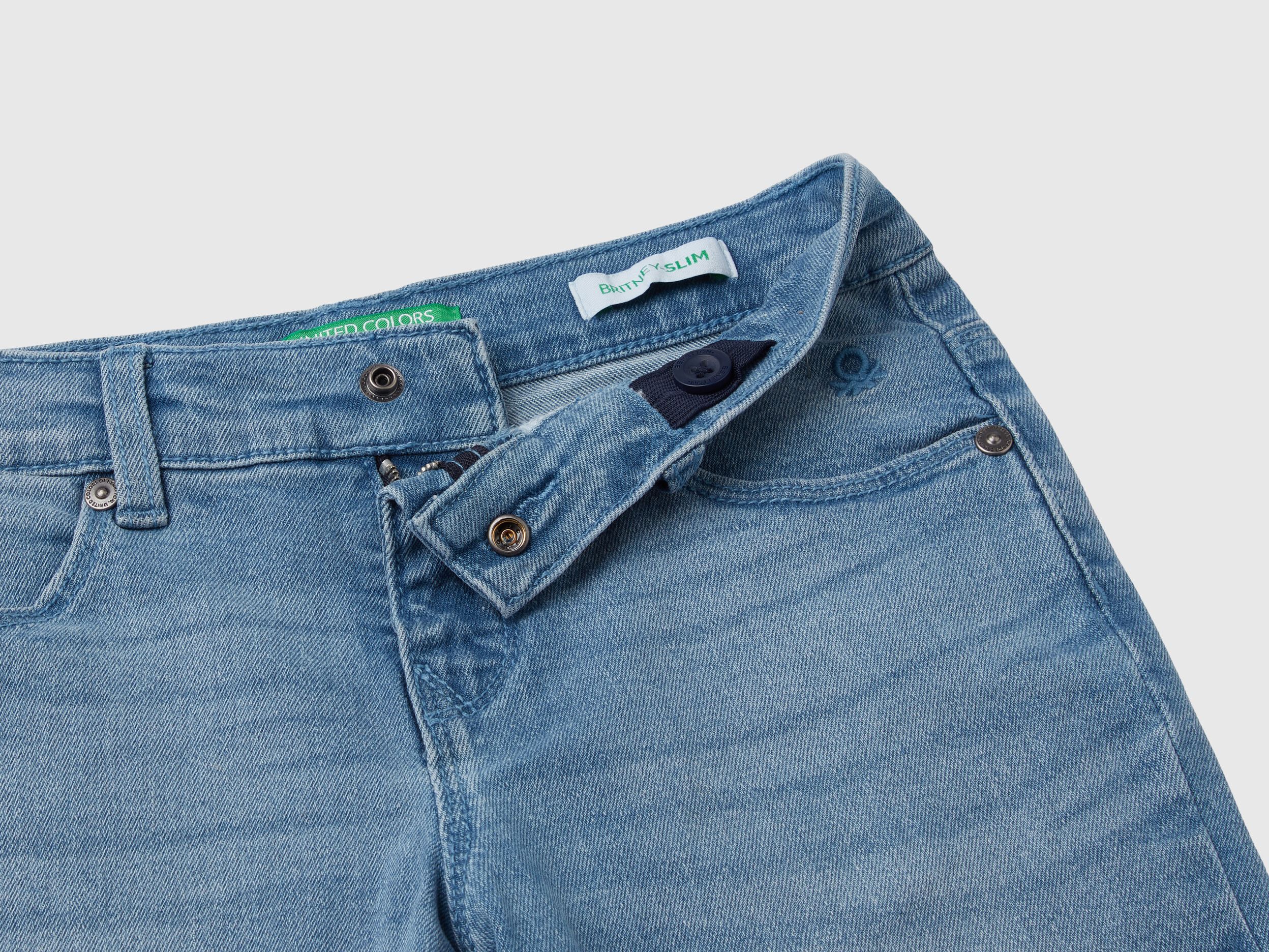 slim fit jeans - Light Blue | Benetton