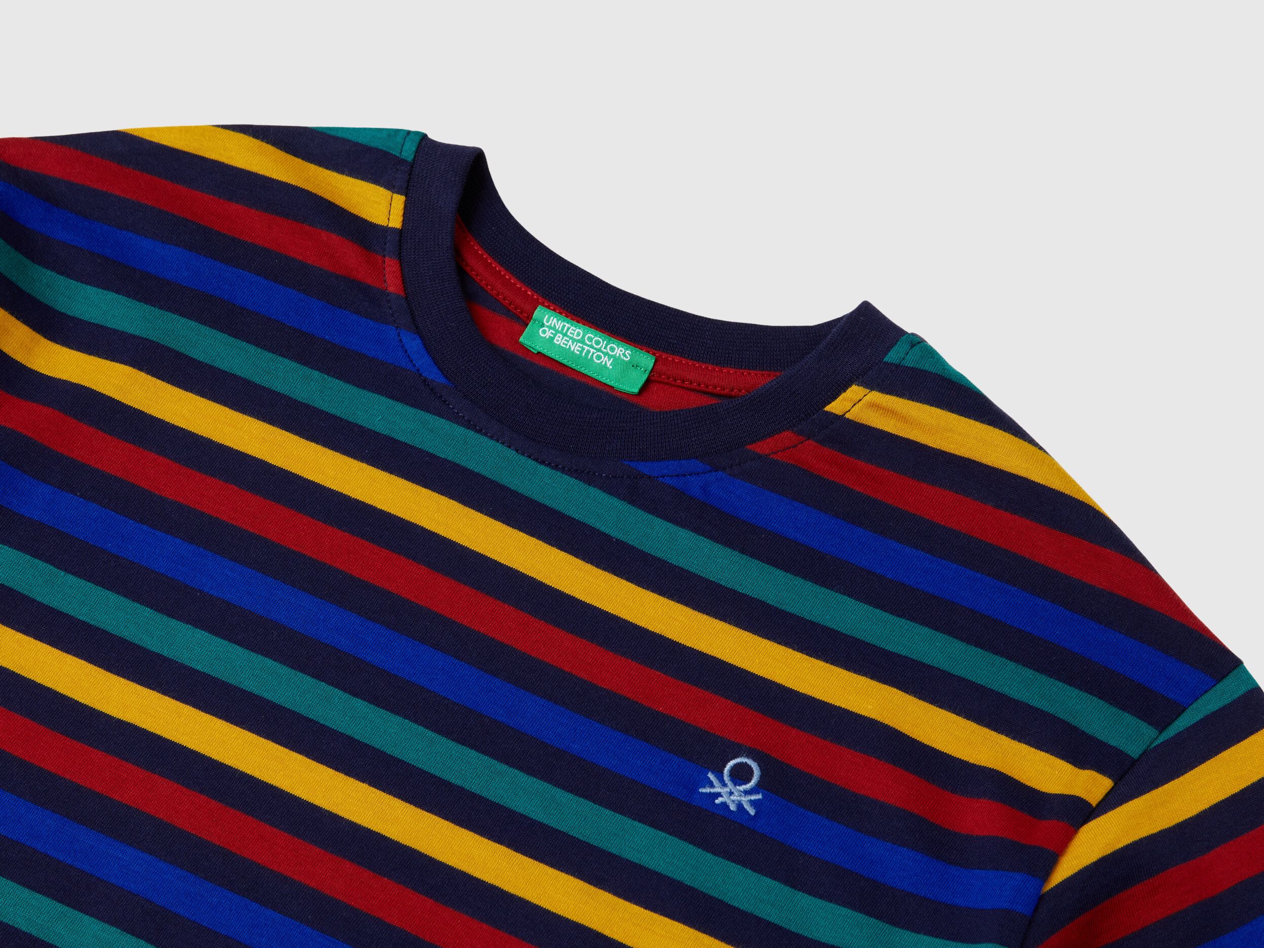 Colorful striped t shirt cheap