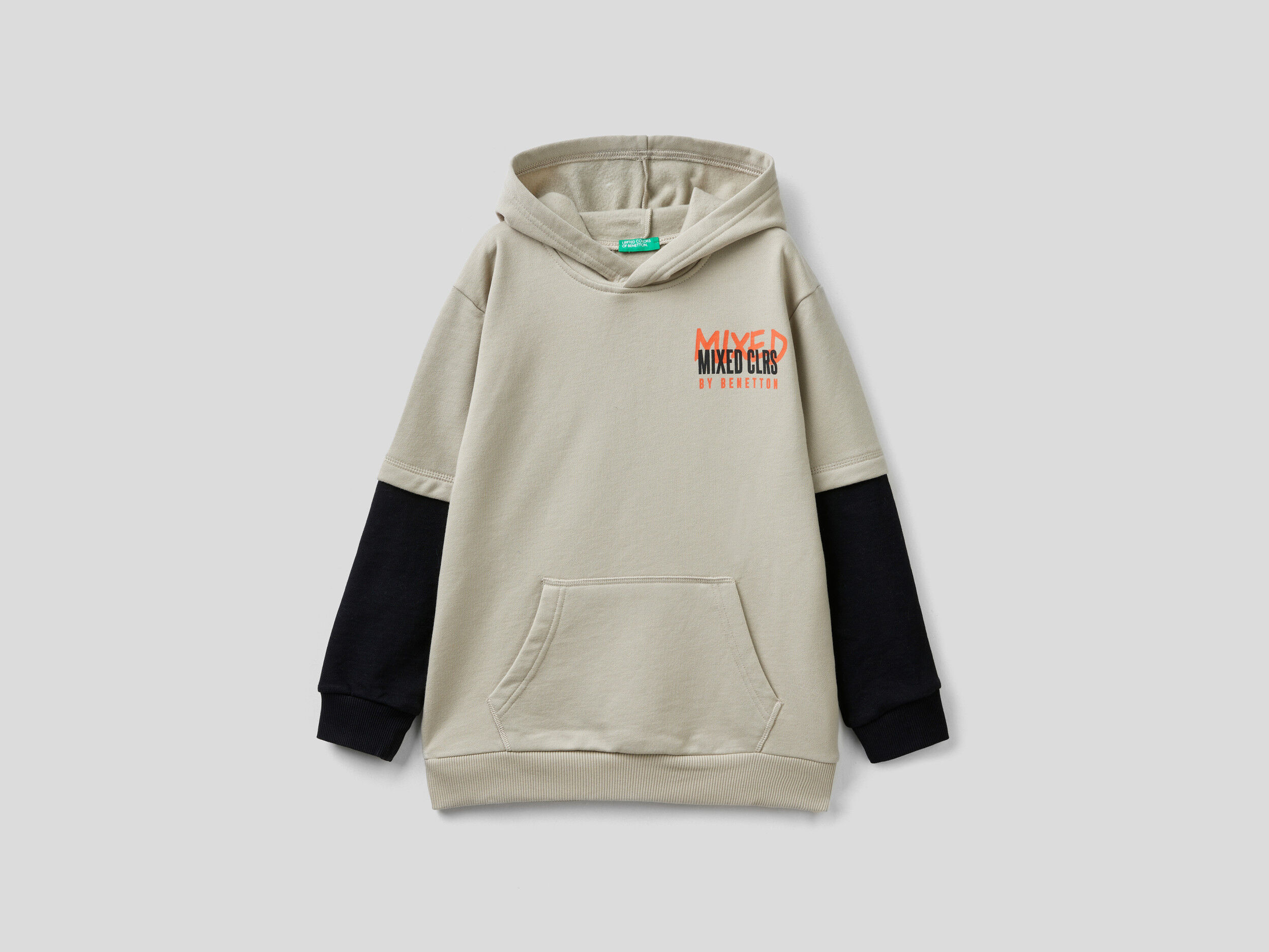 Double sleeve shop hoodie