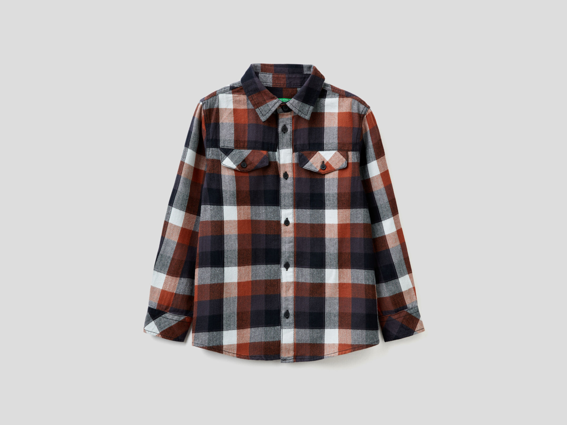Camisa de cuadros de franela de 100 % algodón image number null