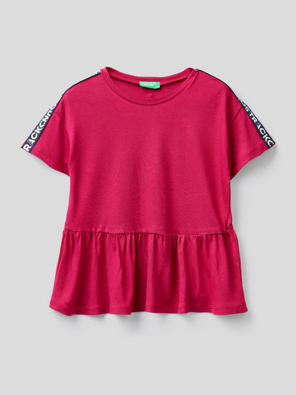 Camiseta amplia con volante image number 1