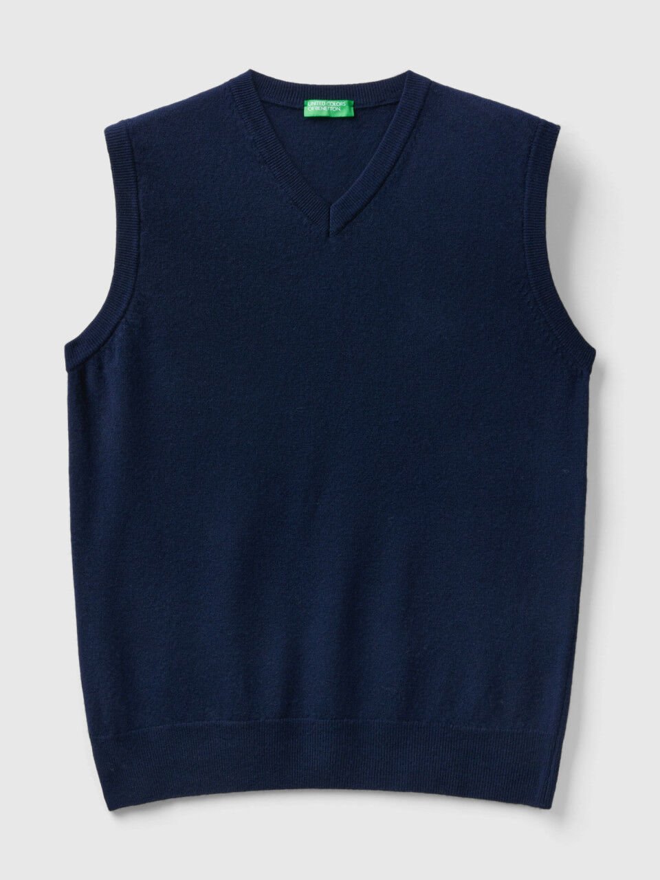V Neck Merino Wool Sweater Men 2024 Benetton