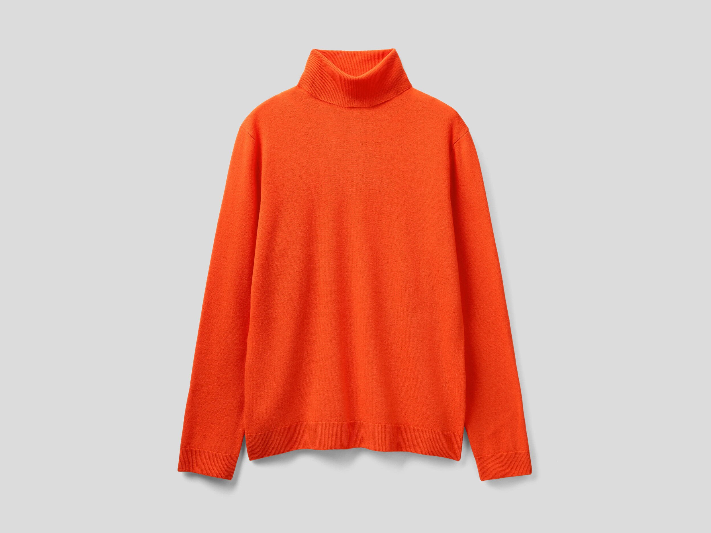Bright new arrivals orange turtleneck