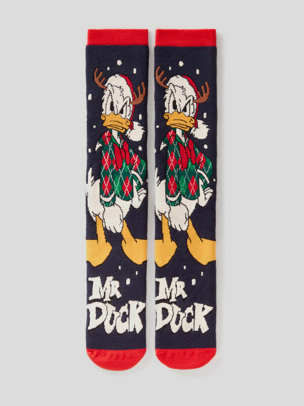 Calcetines navideños del Pato Donald Hombre