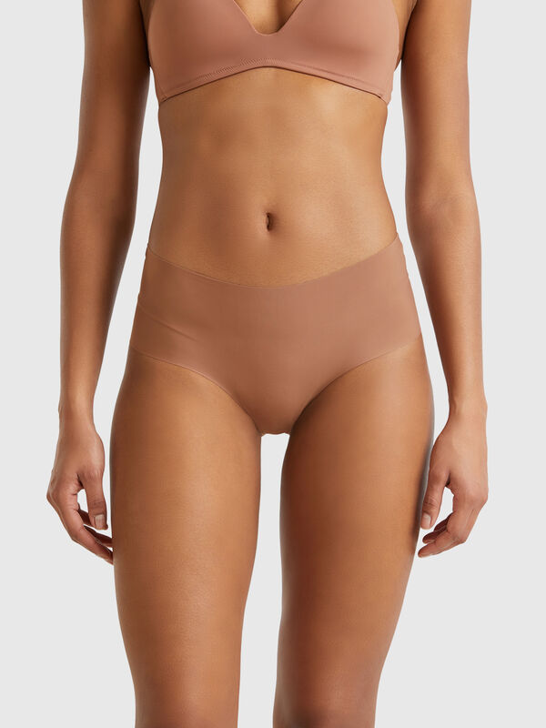 Culotte elástico con encaje Mujer