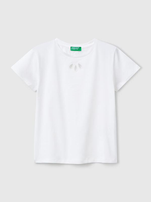 Cut out motif t-shirt Junior Girl