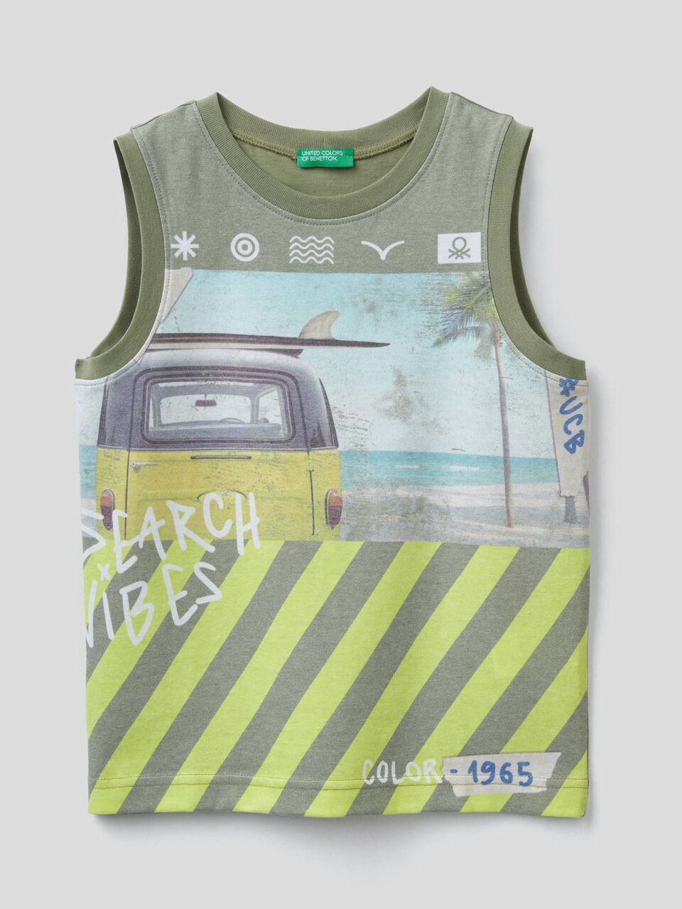 Camiseta de tirantes con estampado de surf image number null