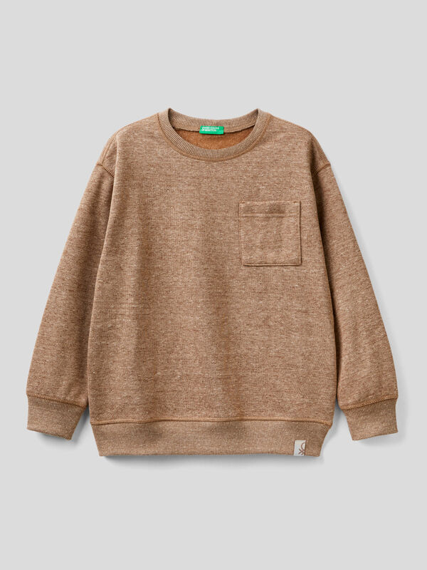 Pullover sweatshirt in recycled fabric Junior Boy