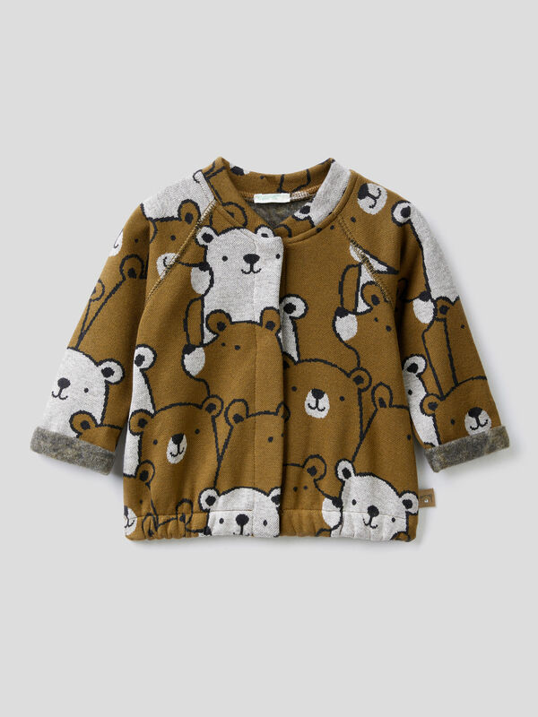 Warm sweatshirt with teddy bears New Born (0-18 months)