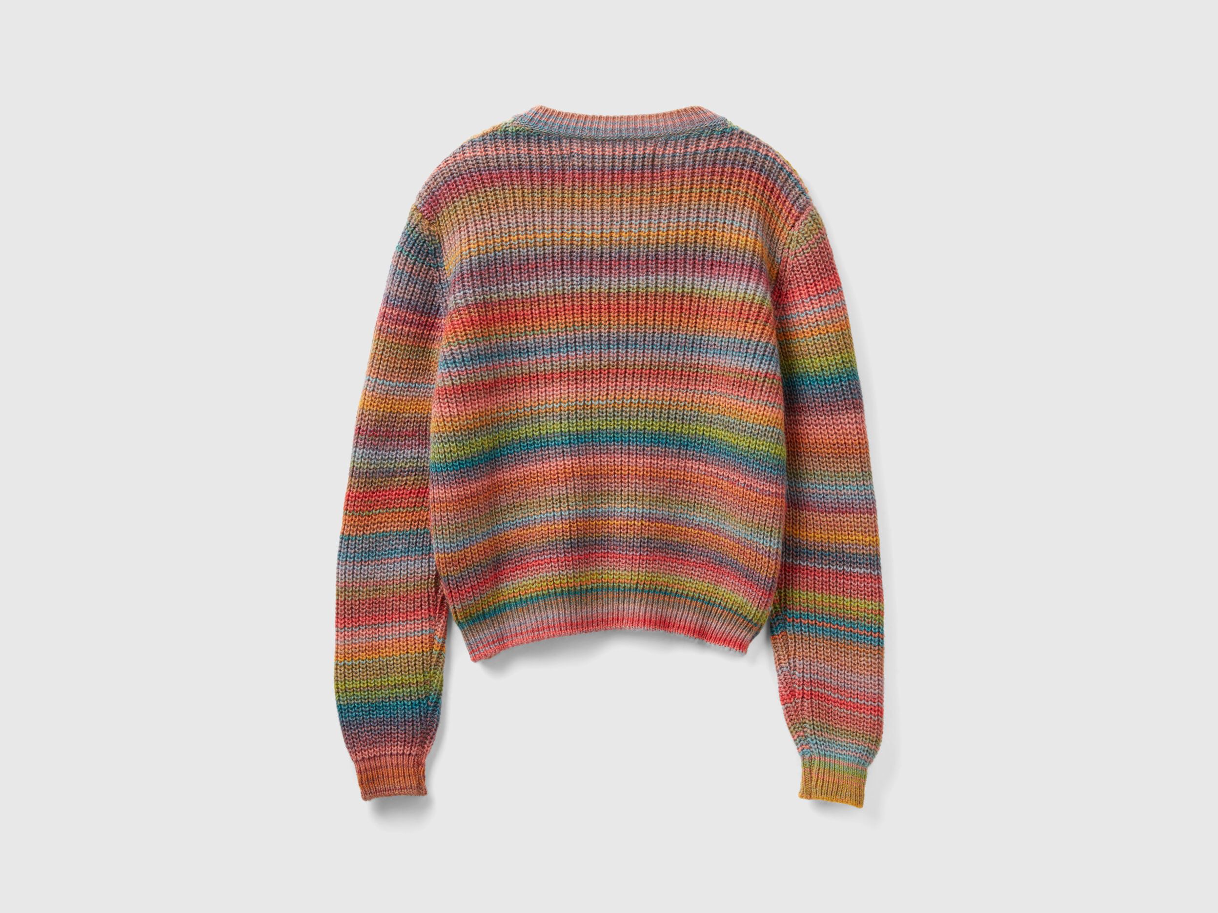Multicolor striped sweater Multi color Benetton
