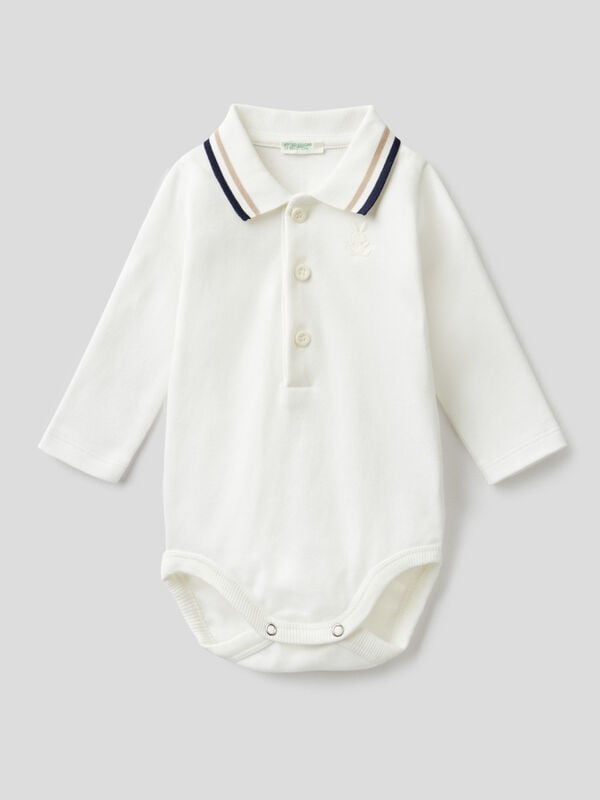 100% cotton polo bodysuit New Born (0-18 months)