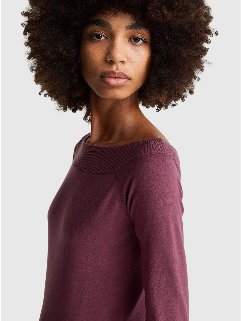 BOAT-NECK SWEAT.L/S Women image number null