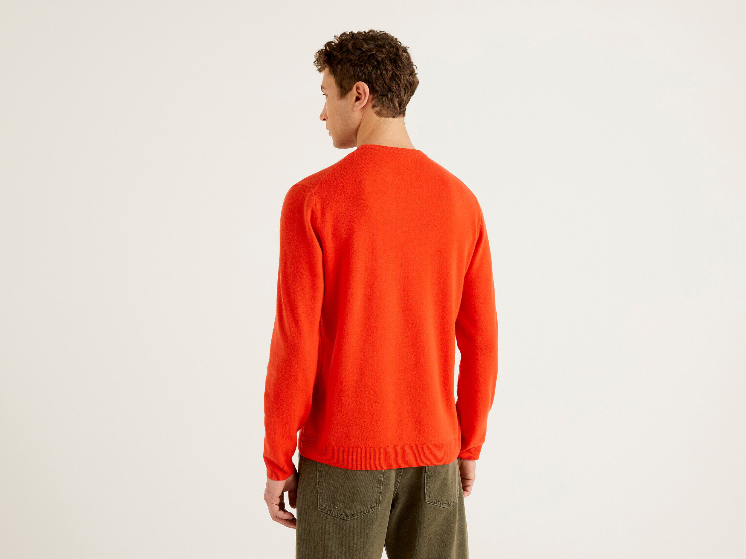 Orange merino discount wool sweater
