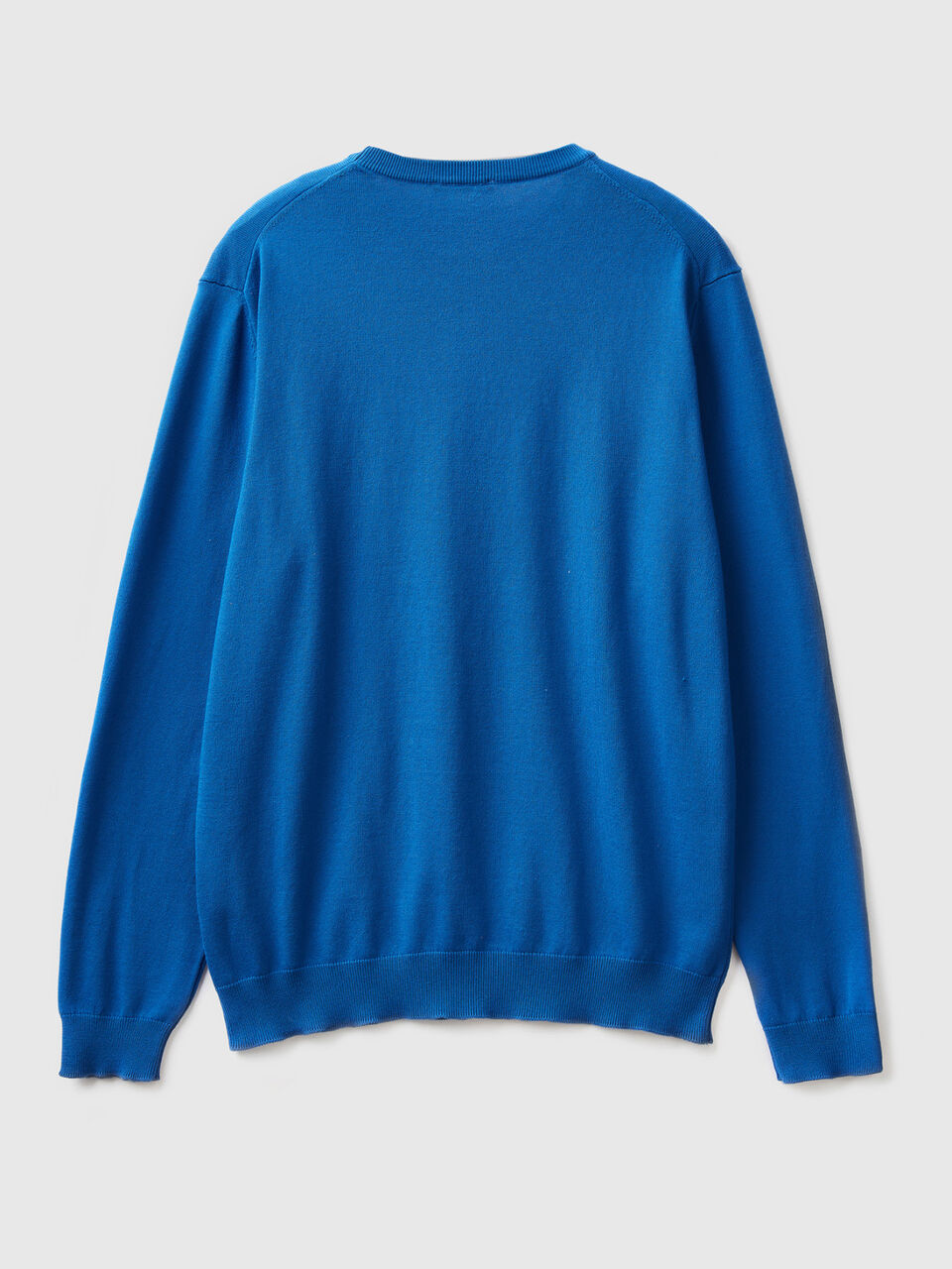 Crew neck sweater in 100% cotton image number 2