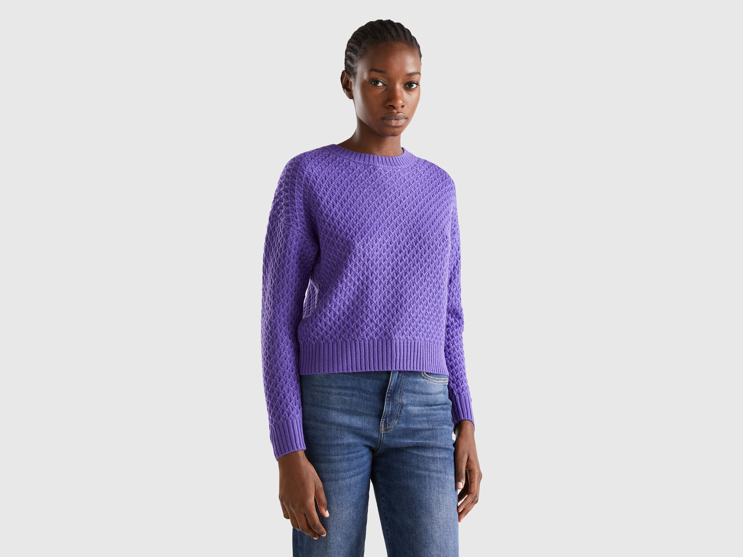 Boxy knit hotsell sweater