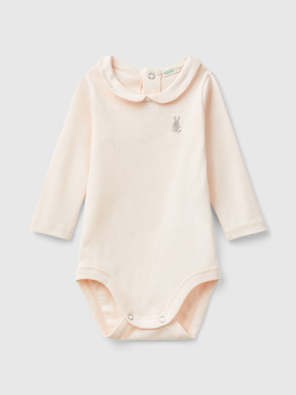 Bodysuit with collar in organic cotton New Born (0-18 months)