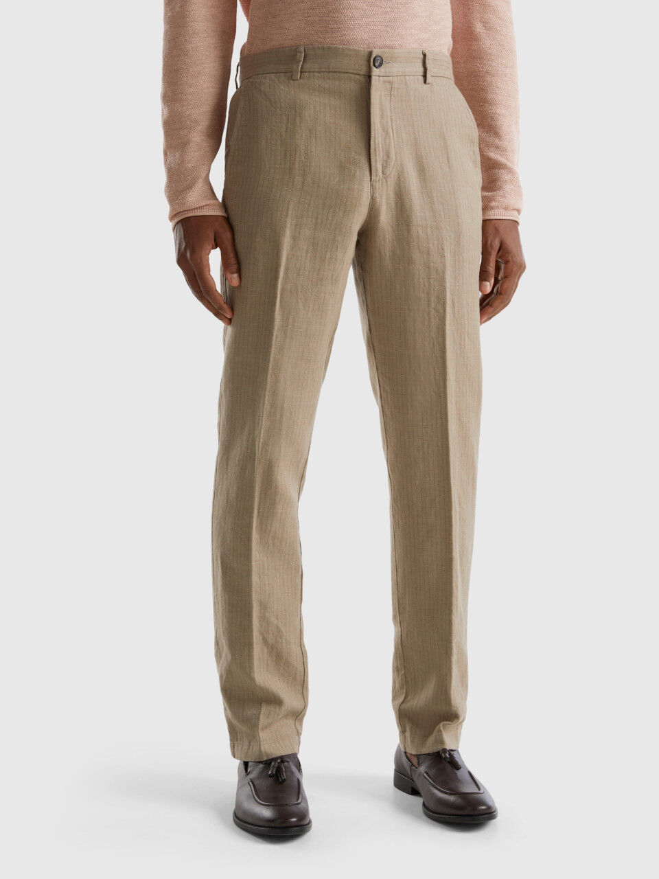 Buy Linen Club Men Grey Slim Fit Pure Linen Trousers - Trousers for Men  18254402 | Myntra