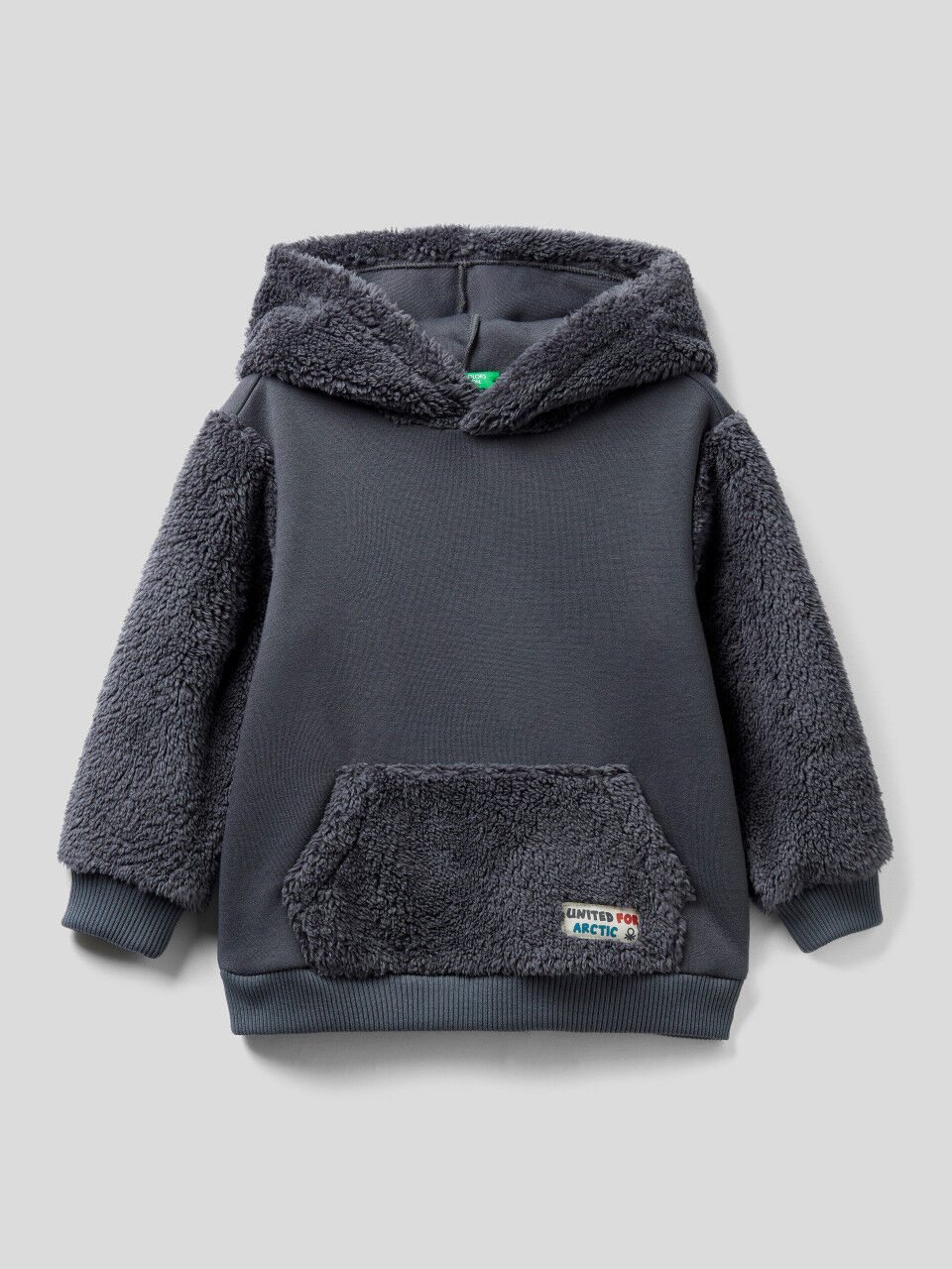 Boys fur lined hoodie clearance