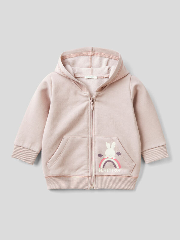 Hoodie with print on the pocket New Born (0-18 months)