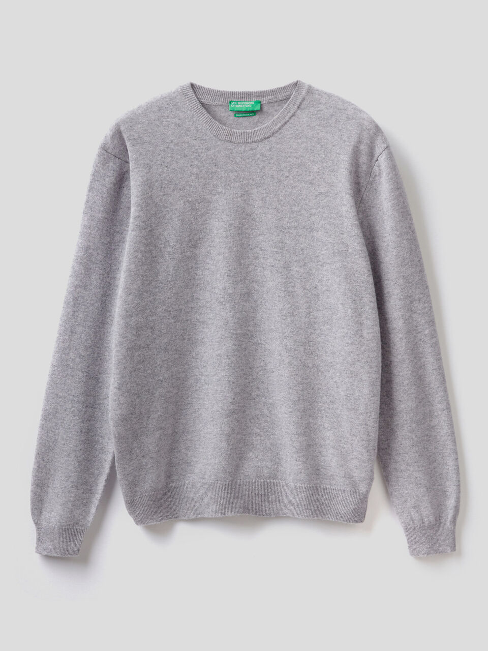 Crew neck sweater in pure virgin wool image number 1