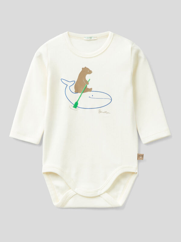 Bodysuit with print in organic cotton New Born (0-18 months)