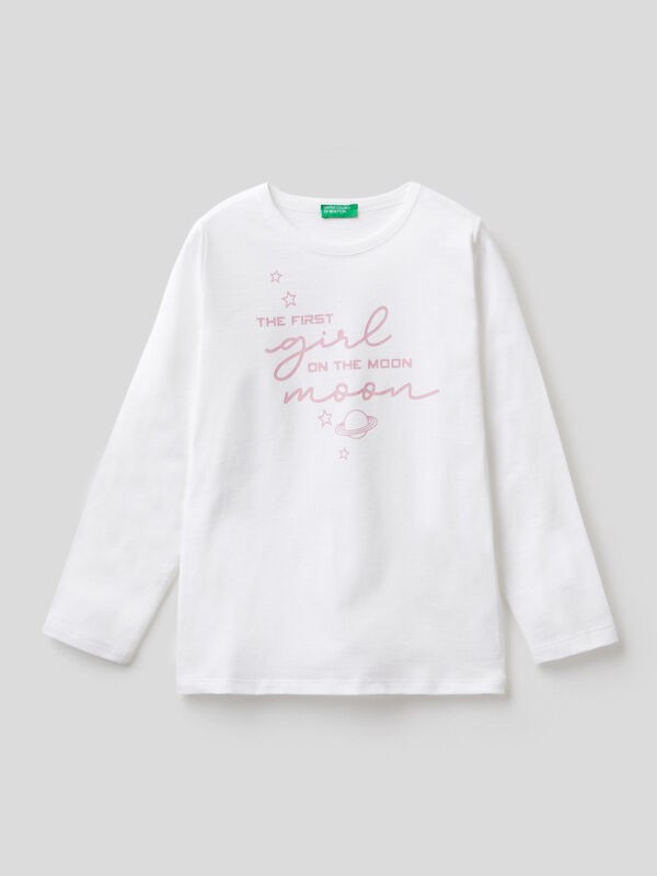 Camiseta de manga larga de algodón orgánico Niña