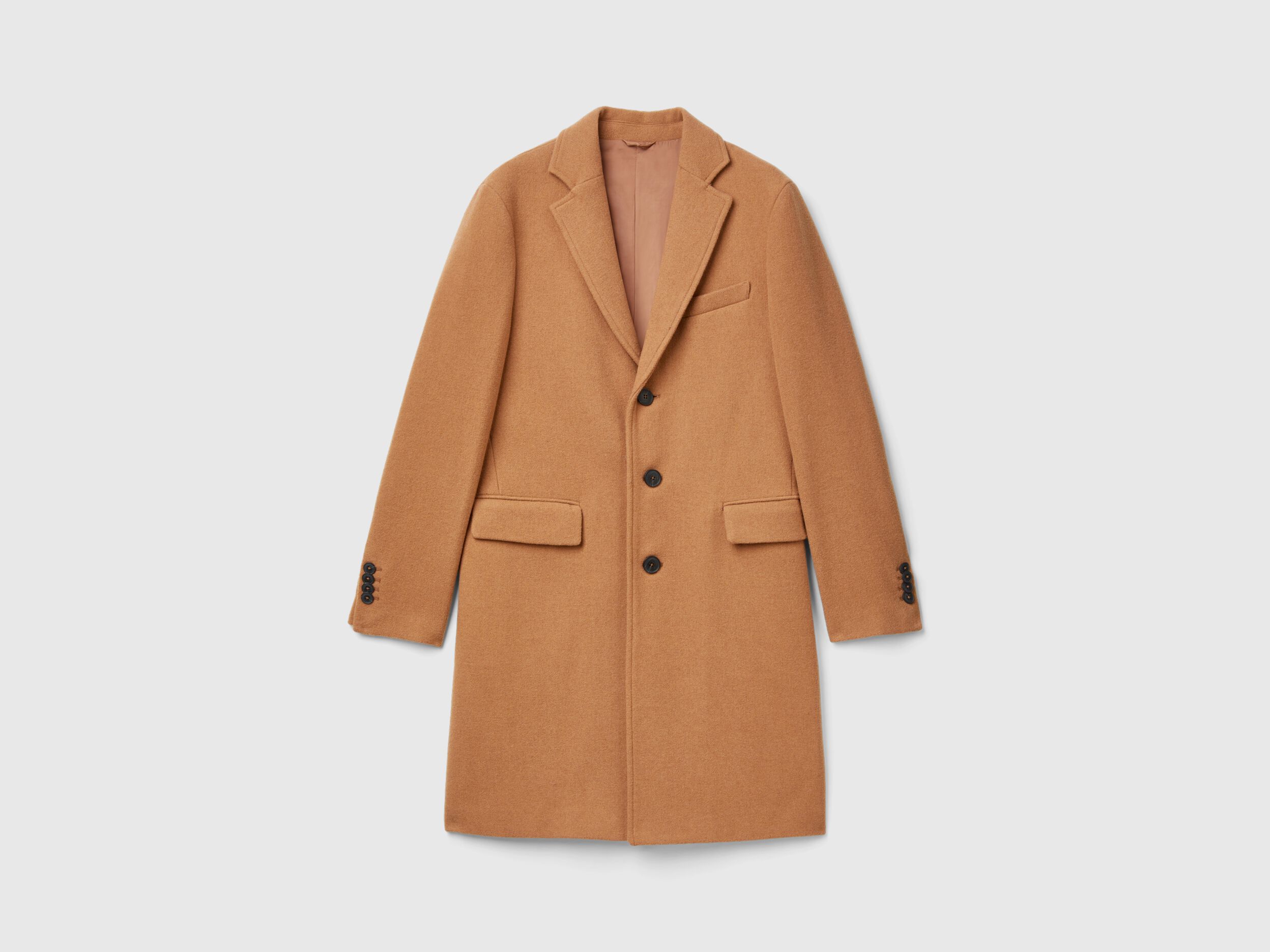 Lined wool coat top