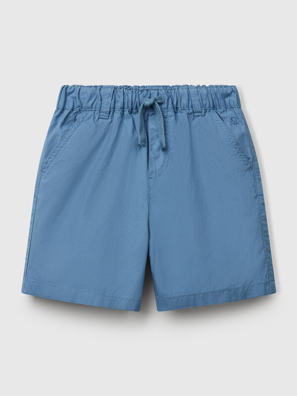 Pantalón corto 100% algodón con cordón. Niño