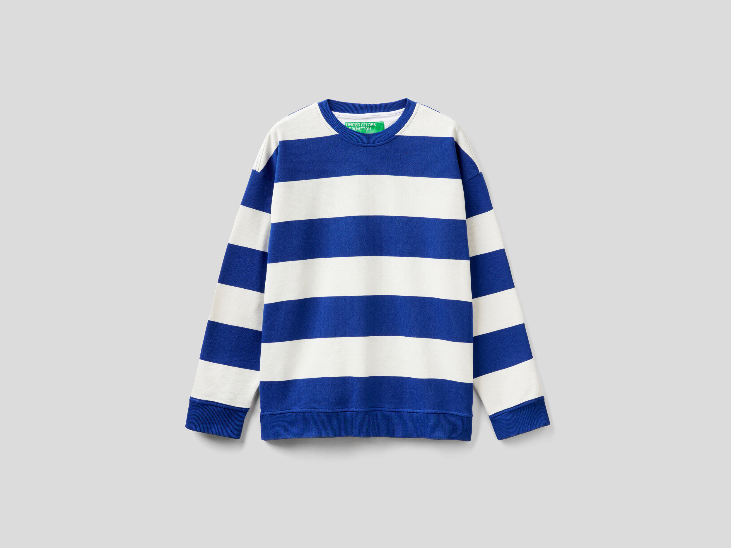 Benetton sales striped sweatshirt