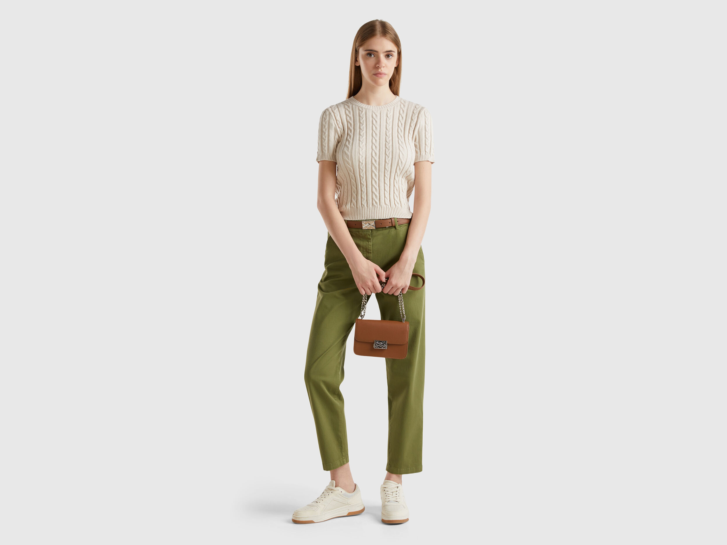 White flowy sweater on sale