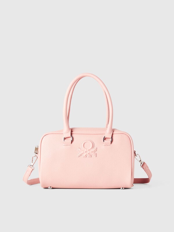 Bolso de mano en tejido revestido Mujer