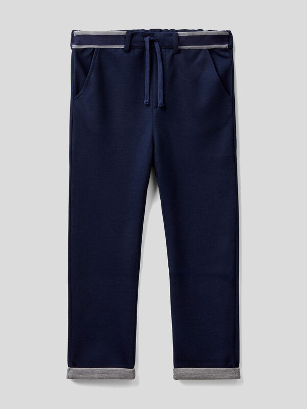 Slim fit trousers with turn-ups Junior Boy