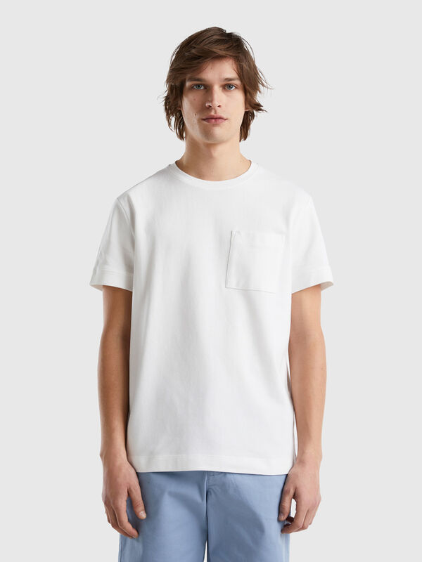 100% cotton t-shirt with pocket Men