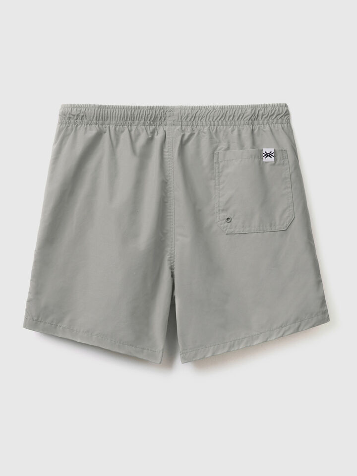 Swim trunks in recycled cotton blend image number 2
