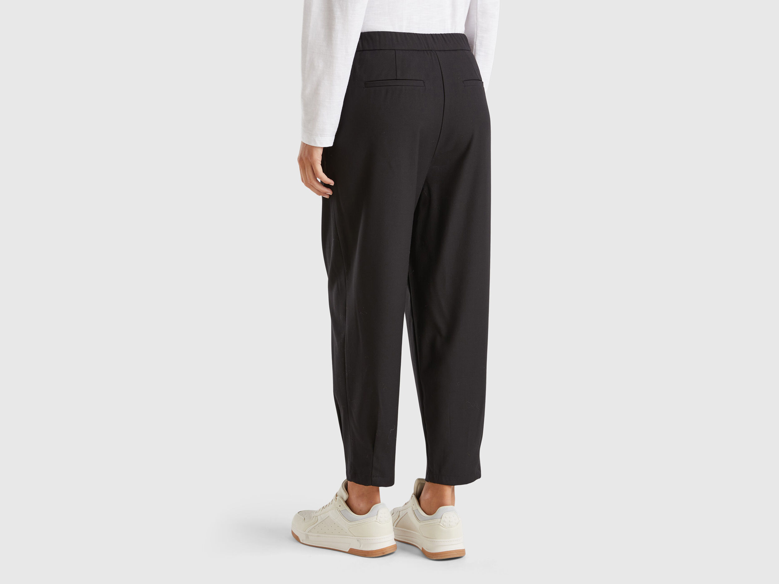 限定セール -SALE Balloon trousers - Black | Benetton パンツ