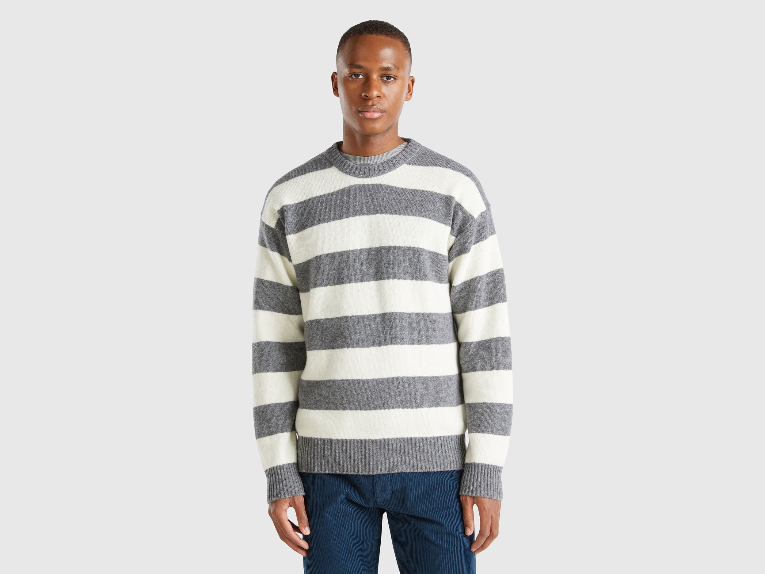 Flannel overshirt - Dark Gray | Benetton