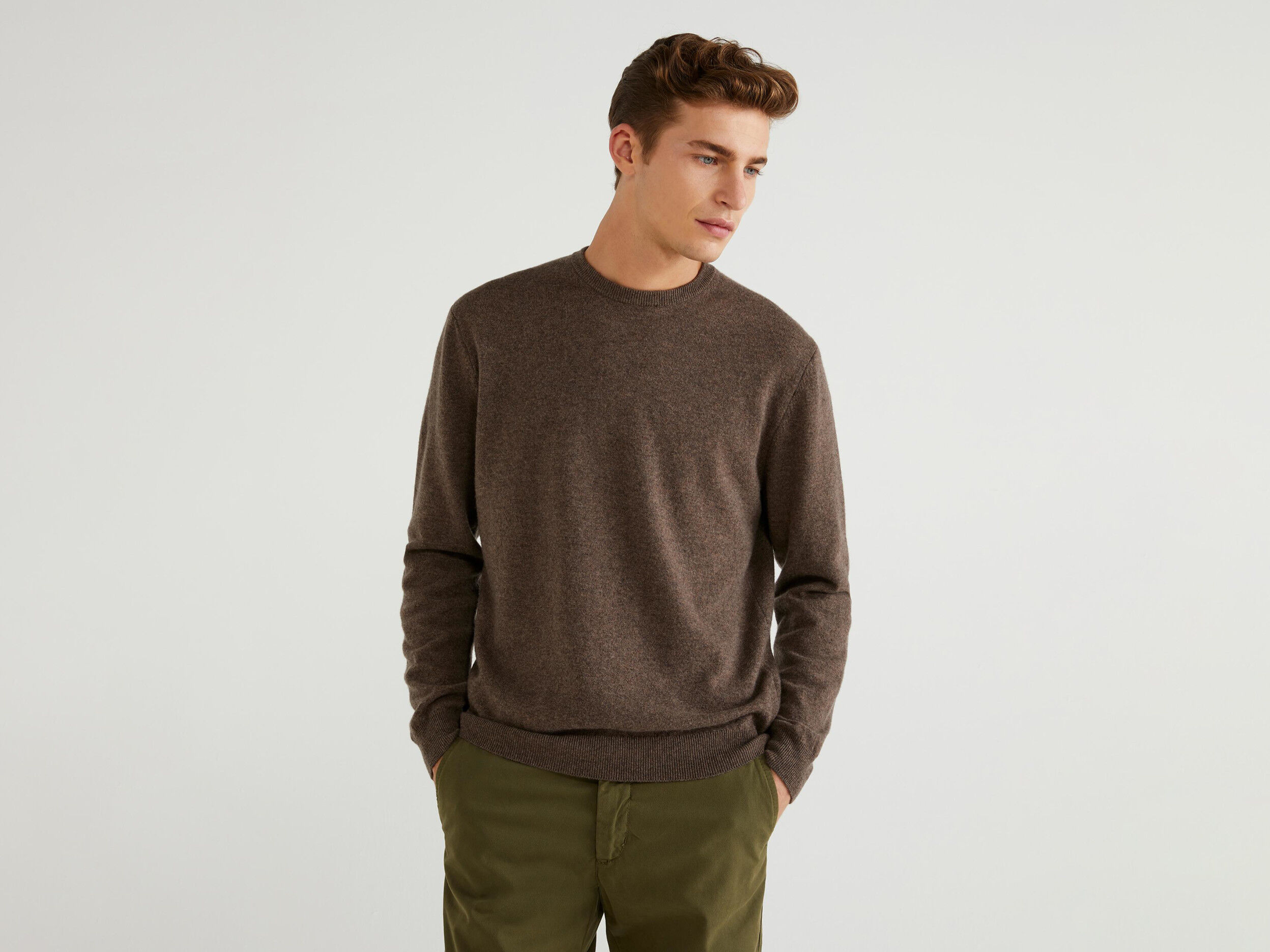 benetton crew neck jumper