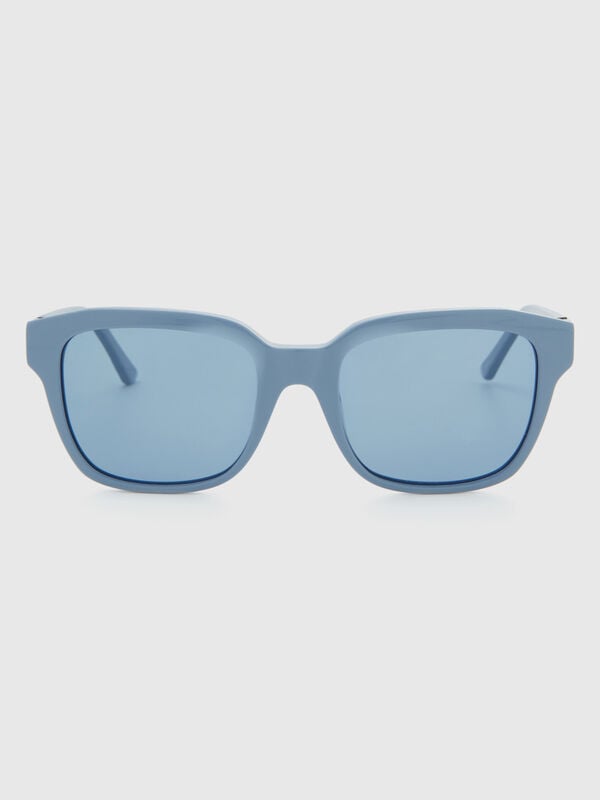Air force blue sunglasses with logo