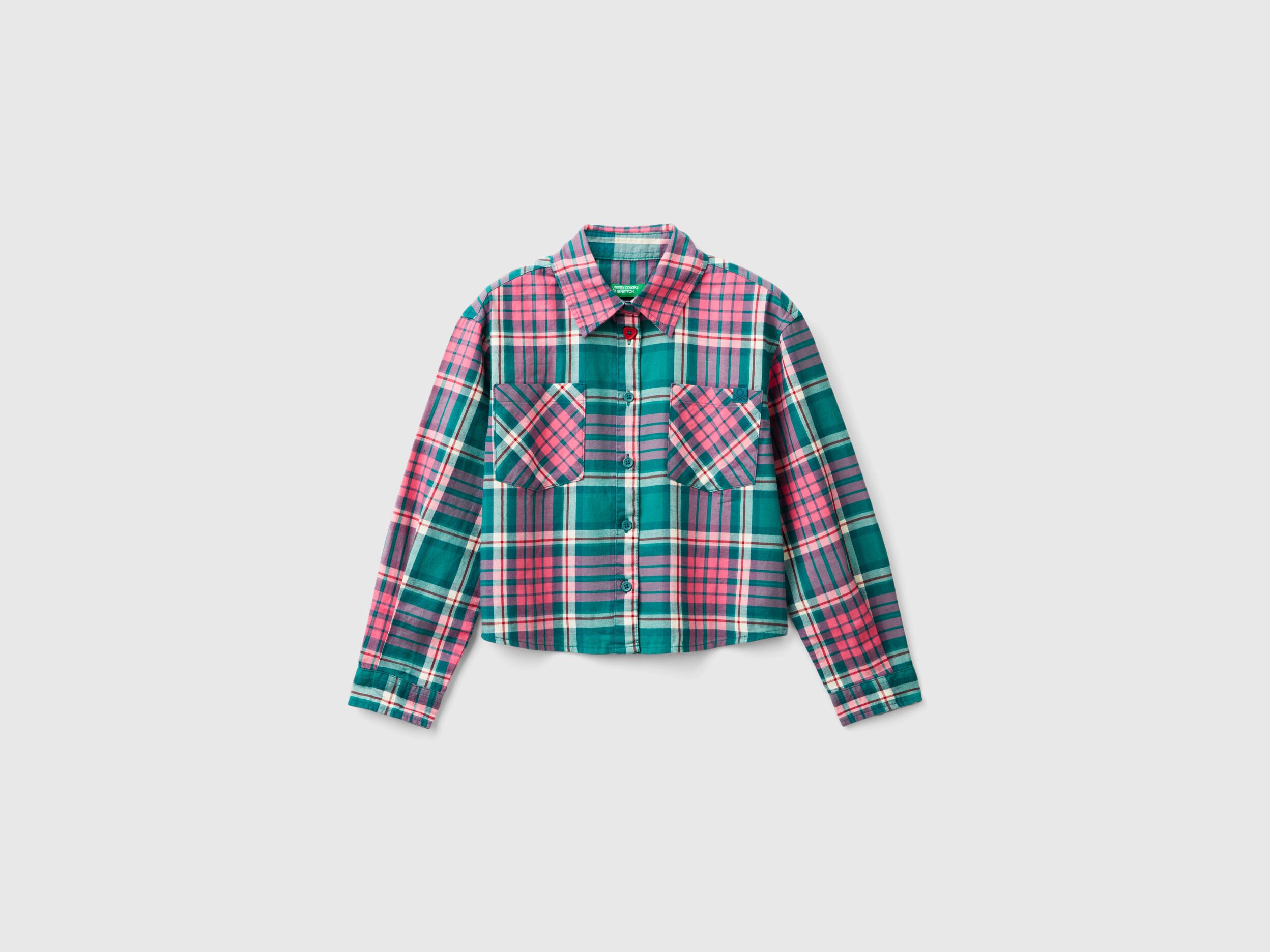 Girls shirts check best sale