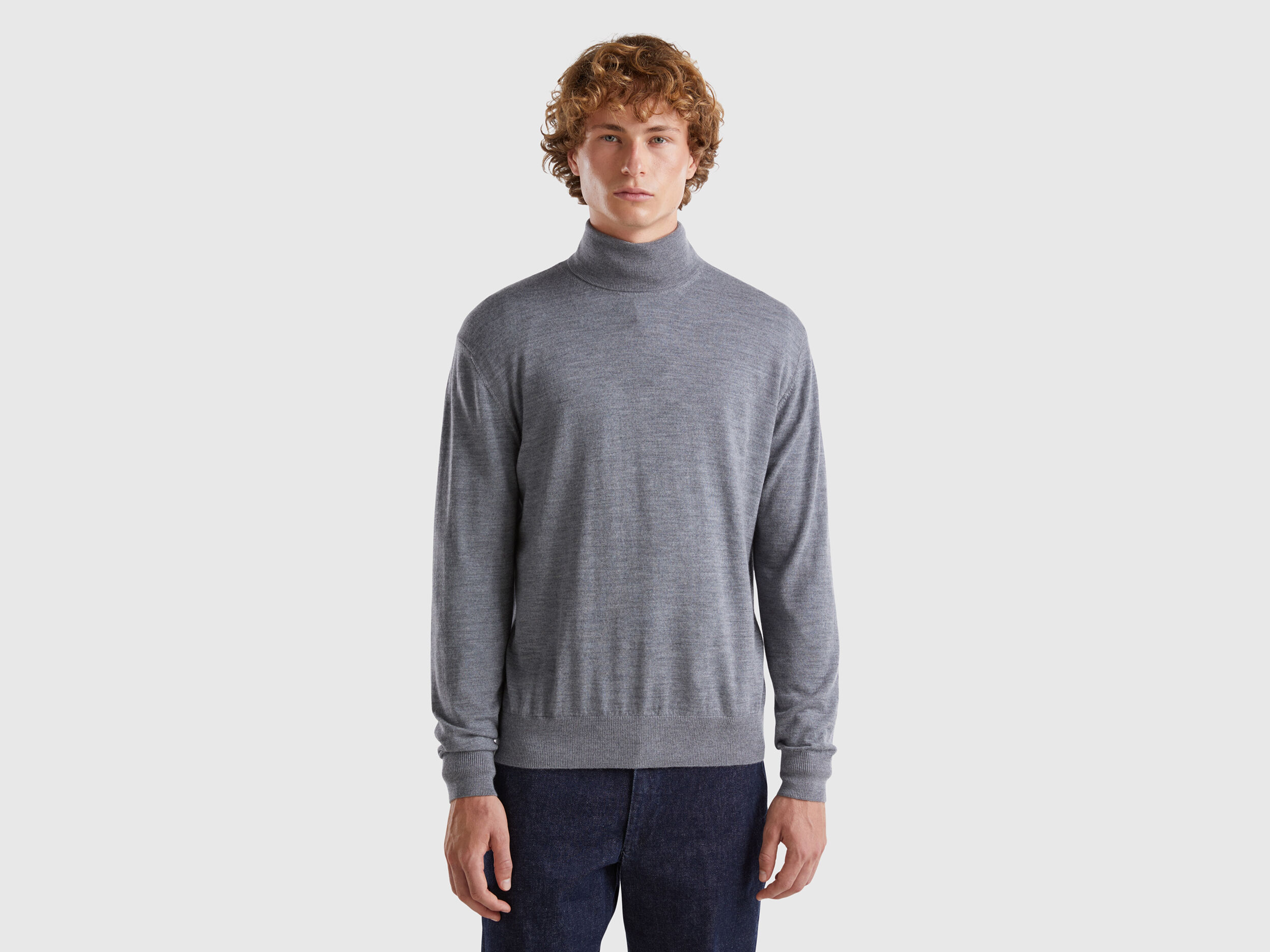 Men s High Neck Sweaters New Collection 2024 Benetton