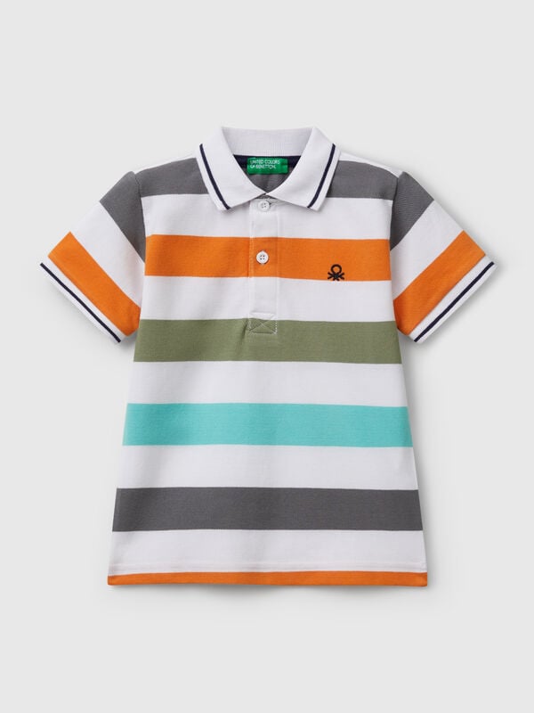 Polo manga corta rayas Niño