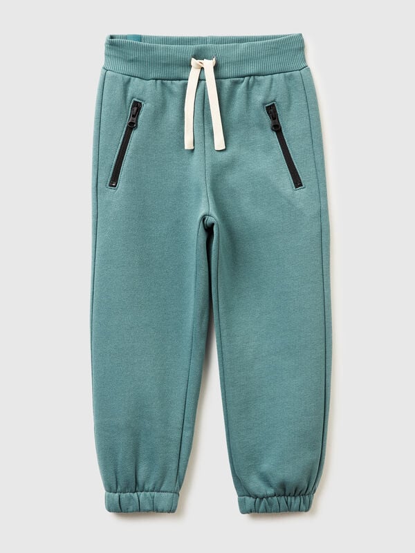 Pantalones deportivos de polar cálidos con cordón Niño