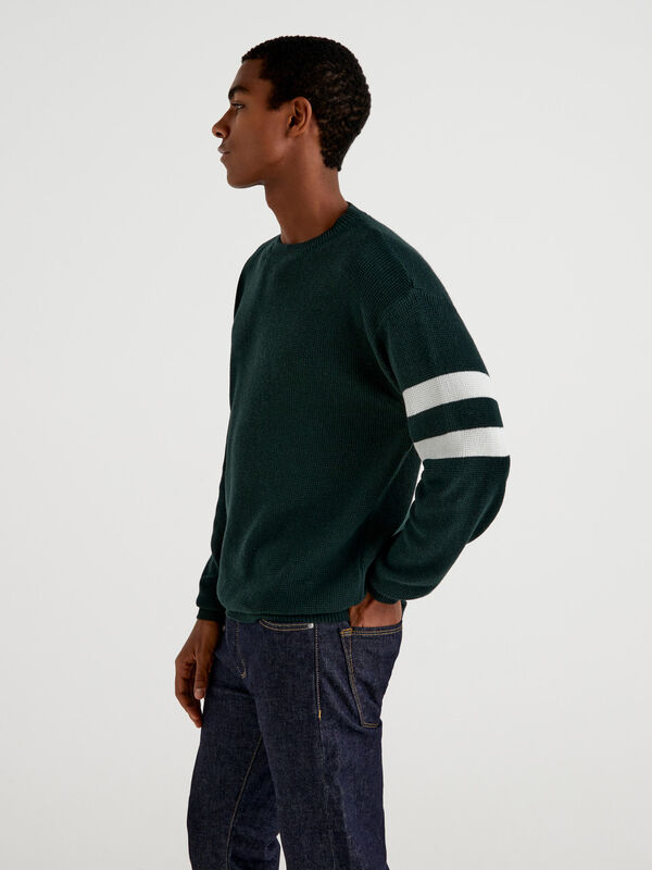 Sweater in cashmere and wool blend Men