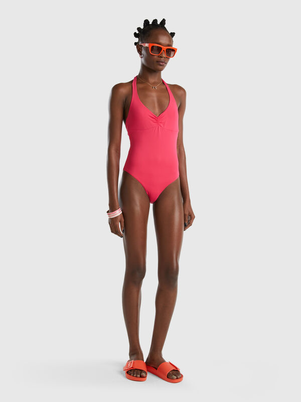 Reversible one-piece swimsuit in ECONYL® Women