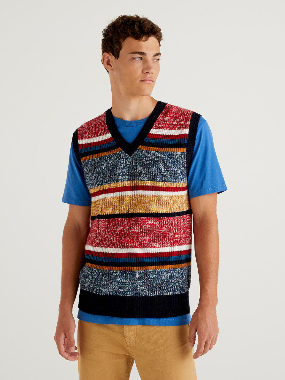 Cashmere Boutique Mens 100% Pure Cashmere Vest Sweater 6 Colors, Sizes: S/M/L/XL 