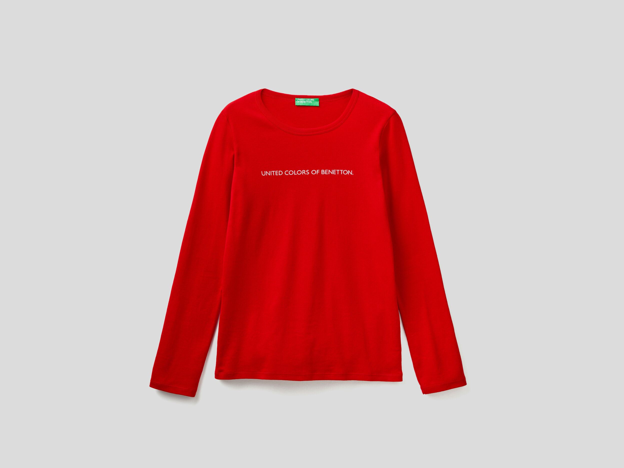 Red color t top shirt full sleeve