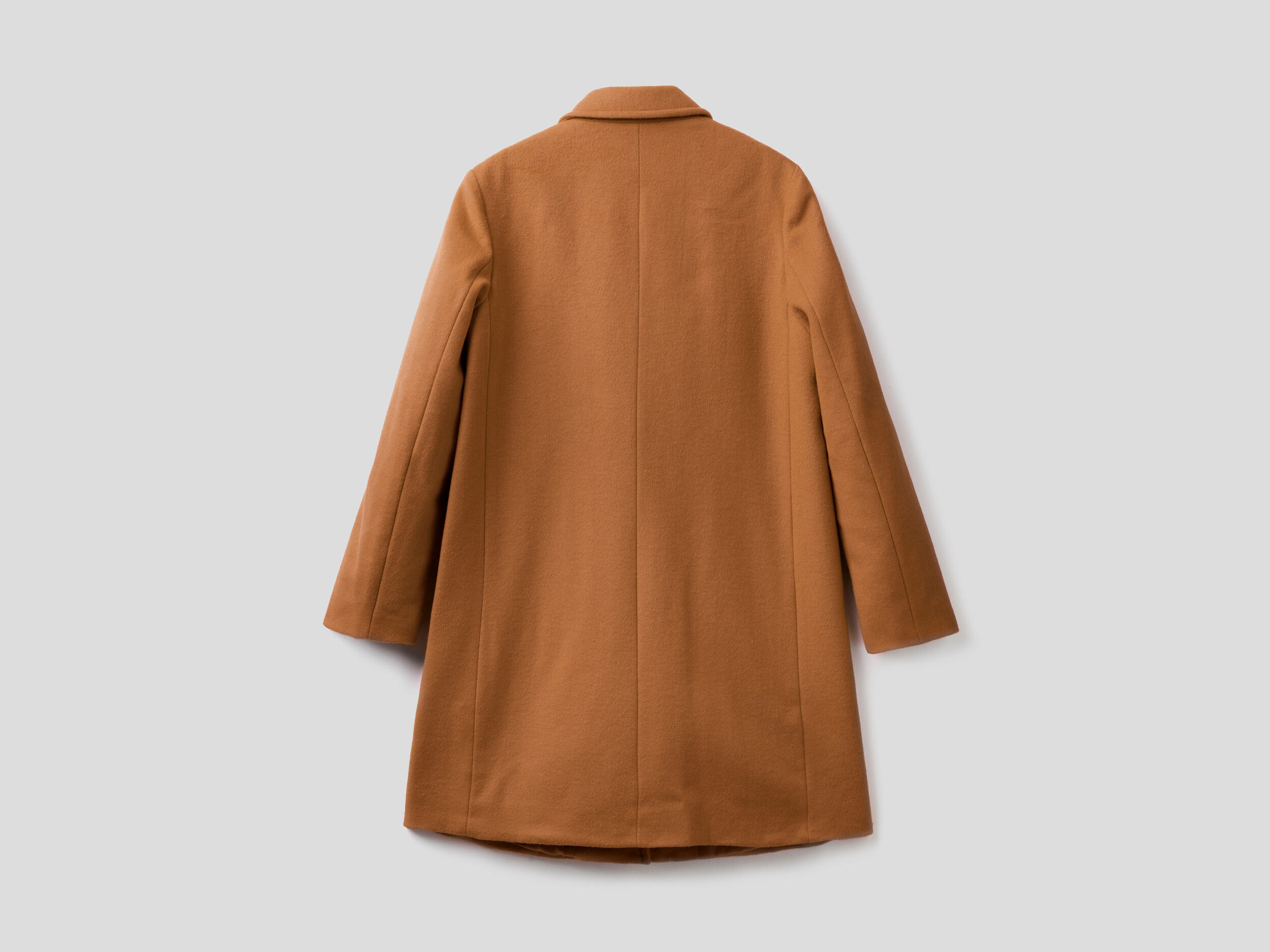 Camel top coat benetton