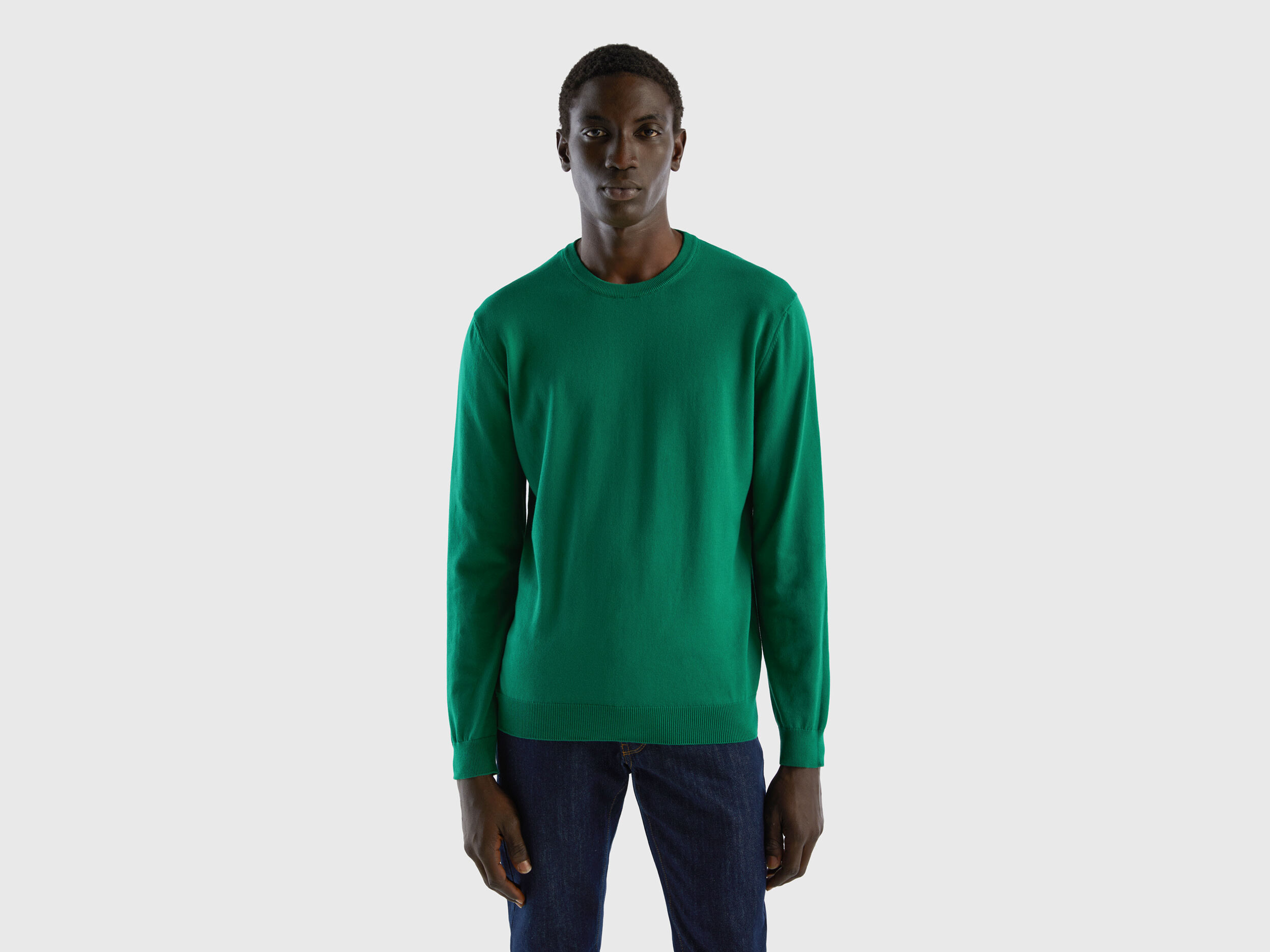 Mens 100 cotton 2025 crew neck sweaters