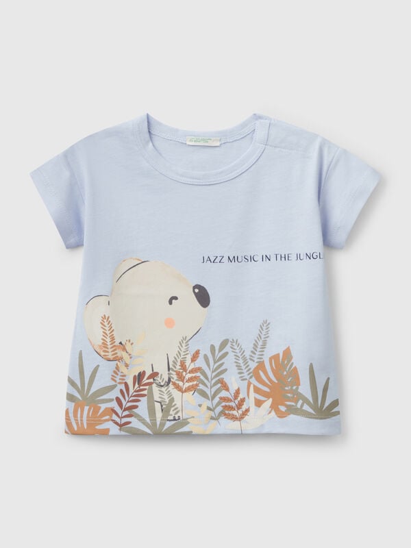 Boxy fit t-shirt with print New Born (0-18 months)