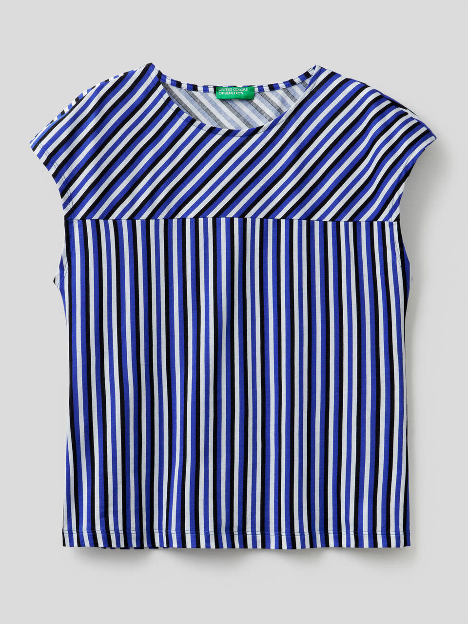 Camiseta de rayas de 100% algodón image number 1